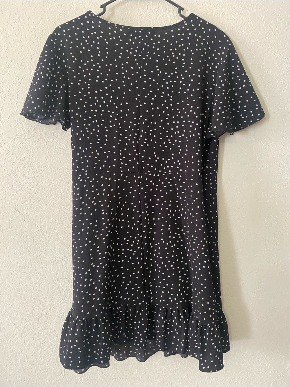 Black Polka Dot Wrap Around Dress After Beach Dress - Picture 7 of 12